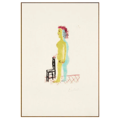 Pablo Picasso 1964 Standing Oman Lithograph