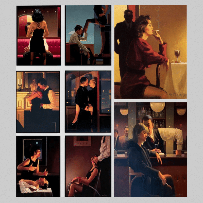 Paintings by Jack Vettriano Artwork Printed on Canvas