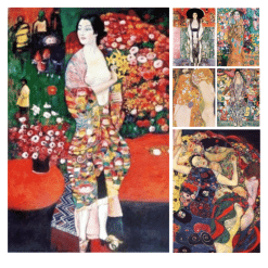 Paintings by Gustav Klimt Printed on Canvas