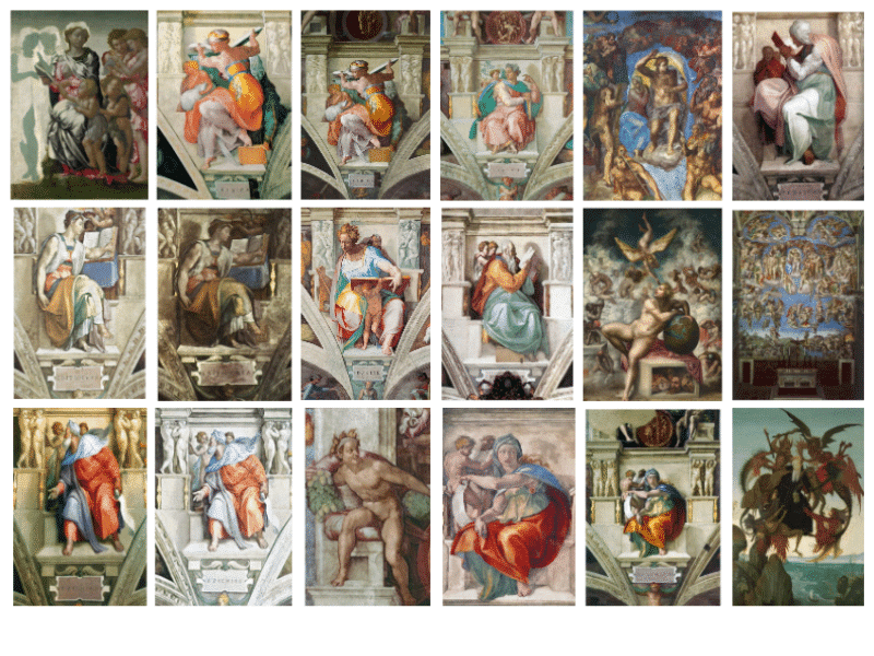 Paintings by Michelangelo