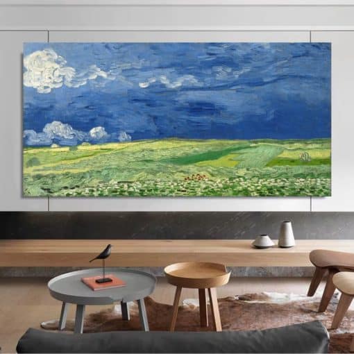 Wheatfield with Crows by Vincent van Gogh Printed on Canvas - Image 3
