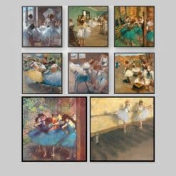 Dancing Class Ballet Paintings by Edgar Degas Printed on Canvas