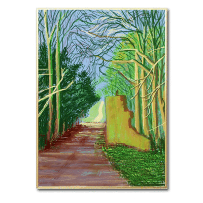 David Hockney 2011 The Arrival of Spring in Woldgate 1