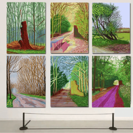 Paintings by David Hockney Printed on Canvas - Image 7