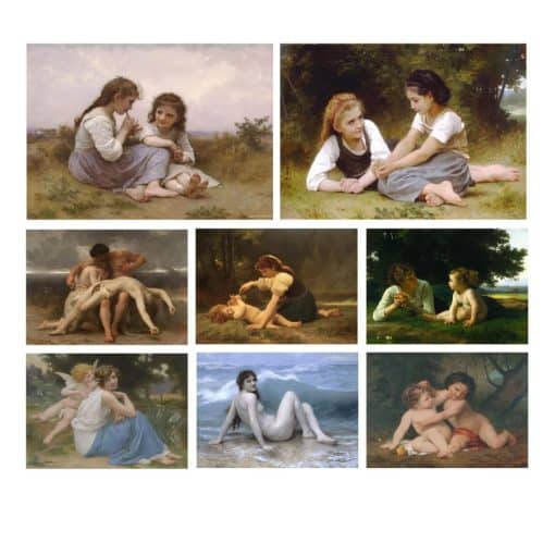 Paintings by William-Adolphe Bouguereau Printed on Canvas