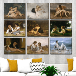 Paintings by William-Adolphe Bouguereau Printed on Canvas