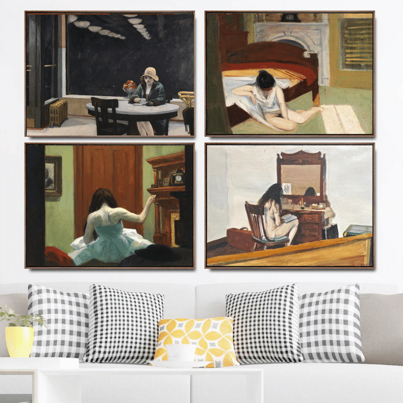 Artworks by Edward Hopper Printed on Canvas