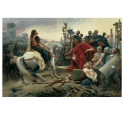 Vercingetorix Throwing Down His Arms at the Feet of Julius Caesar by Lionel Royer 1899