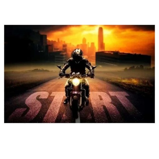 Cool Motorcycle Pictures and Artworks Printed on Canvas - Image 9