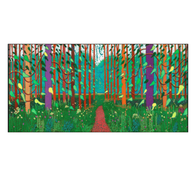 David Hockney - The Arrival of Spring