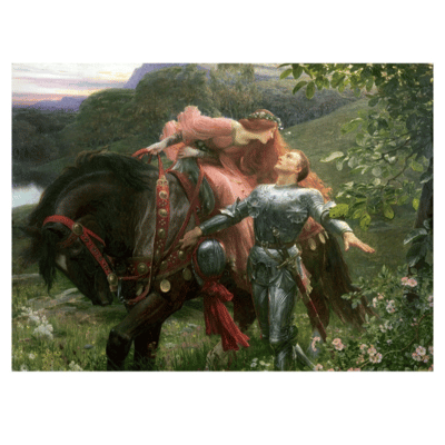 Frank Bernard Dicksee ca.1900 The Beautiful Lady Without Pity La Belle Dame Sans Merci