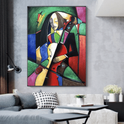 Instrumentalist Abstract Colorful Painting