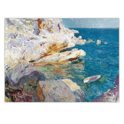 Joaqun Sorolla 1905 Rocks at Javea the White Boat