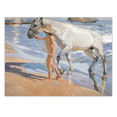 Joaqun Sorolla 1909 The Horses Bath