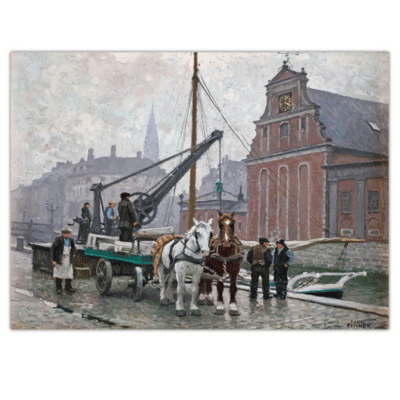 Paul Gustav Fischer At the Church of Holmen