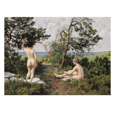 Paul Gustav Fischer Bathing Girls To Badepiger