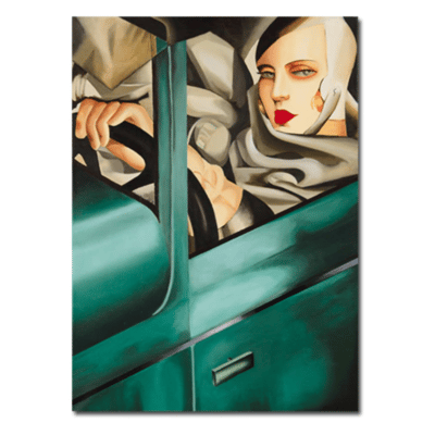 Tamara de Lempicka 1929 Self Portrait In The Green Bugatti