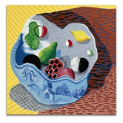 David Hockney 1988 Fruit in a Chinese Bowl