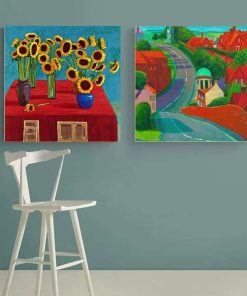 Artwork by David Hockney Printed on Canvas