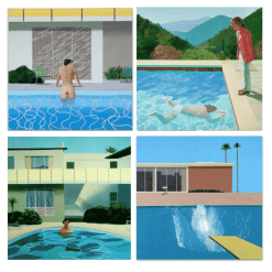 Great Paintings by David Hockney Printed on Canvas