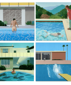 Great Paintings by David Hockney Printed on Canvas