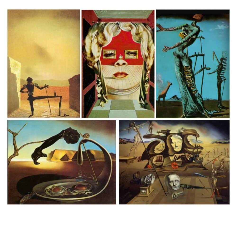 Paintings from Salvador Dalí Printed on Canvas