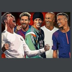 Ronaldo Messi Ronaldinho Zidane Neymar 2