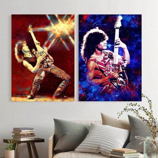 Eddie Van Halen Wall Art Printed on Canvas