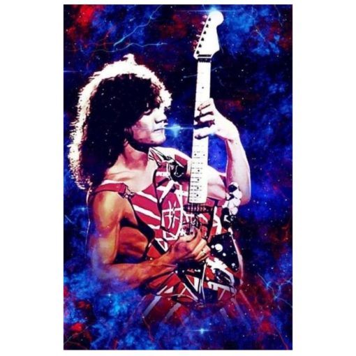 Eddie Van Halen Wall Art Printed on Canvas - Image 3