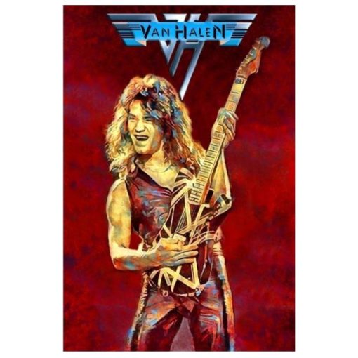 Eddie Van Halen Wall Art Printed on Canvas - Image 5