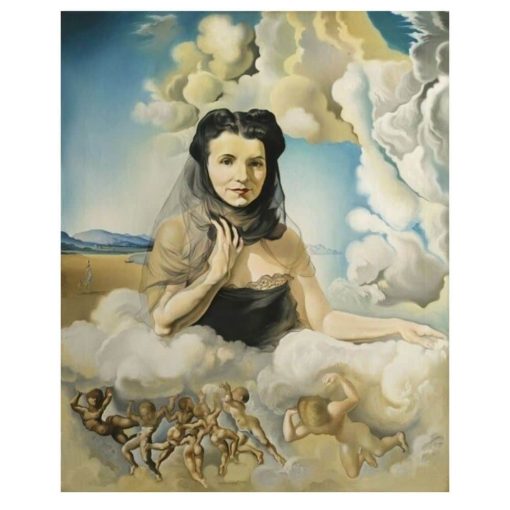 Portrait of Mrs. Ortiz De Linares by Salvador Dali Printed on Canvas - Image 2