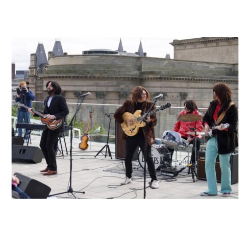 The Beatles on The Abbey Road & On The Roof of Apple Building Printed on Canvas - Image 4