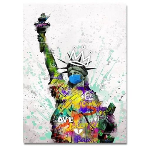 Pop Art Graffiti Abstract Painting Printed on Canvas - Image 2