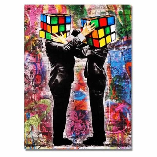 Pop Art Graffiti Abstract Painting Printed on Canvas - Image 5