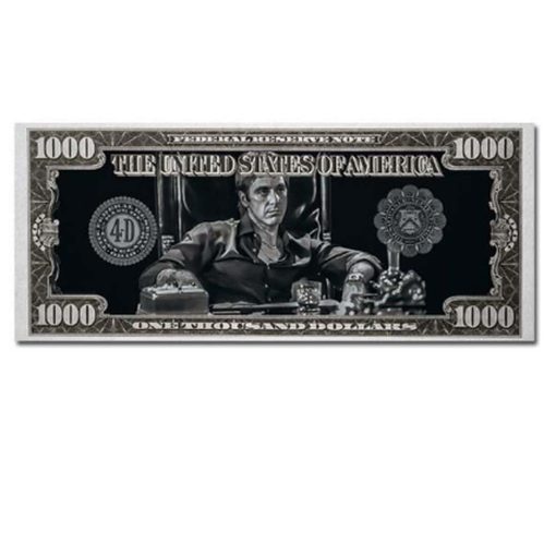 Tony Montana Money Artwork Printed on Canvas - Image 2