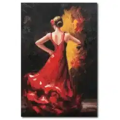 Elegant Painting of Dancing Woman