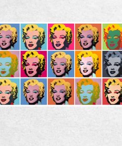 Marilyn Diptych Artwork by Andy Warhol Printed on Canvas