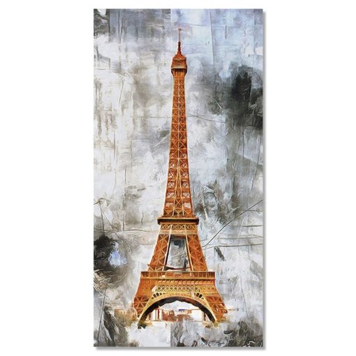 The Eiffel Tower Big Ben and the Tower of Pisa Printed on Canvas - Image 3