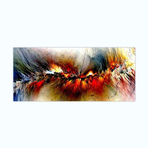 Colorful Abstract Cloud Painting Printed on Canvas - Image 17