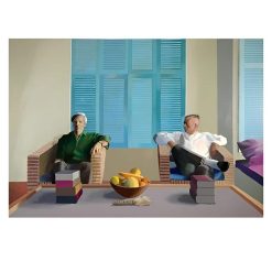 Double Portraits Painting by David Hockney