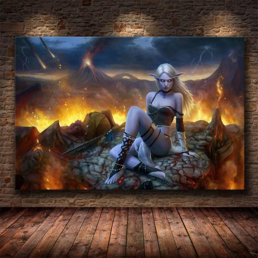 The World of Warcraft Game Wall Art Printed on Canvas - Image 14