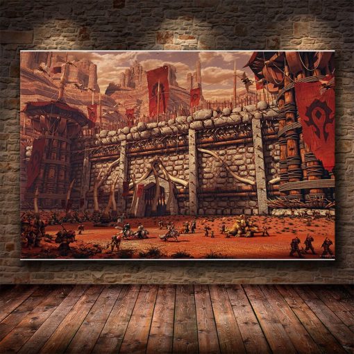 The World of Warcraft Game Wall Art Printed on Canvas - Image 25