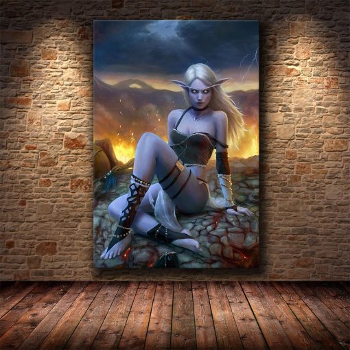 The World of Warcraft Game Wall Art Printed on Canvas - Image 26