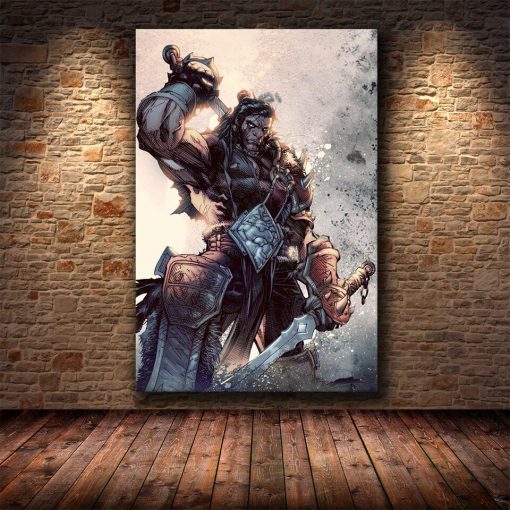 The World of Warcraft Game Wall Art Printed on Canvas - Image 21