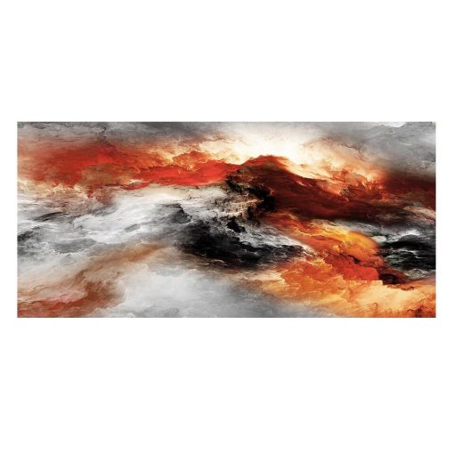 Colorful Abstract Cloud Painting Printed on Canvas - Image 12