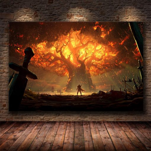 The World of Warcraft Game Wall Art Printed on Canvas - Image 18