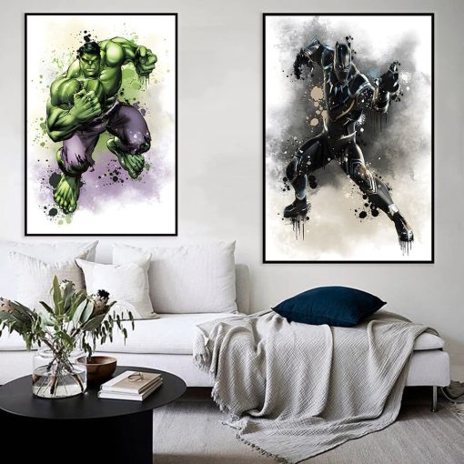 Marvel Avengers Artworks Printed on Canvas - Image 3