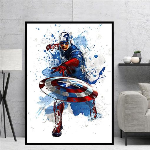 Marvel Avengers Artworks Printed on Canvas - Image 9