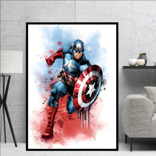 Marvel Avengers Artworks Printed on Canvas - Image 7