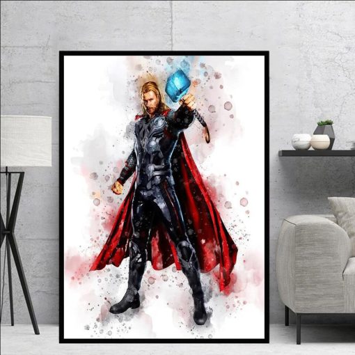 Marvel Avengers Artworks Printed on Canvas - Image 13